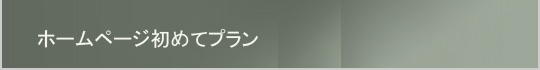 ホームページはじめてプラン
