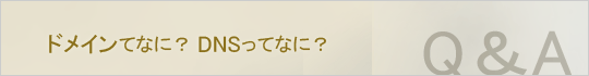 ドメインてなに？